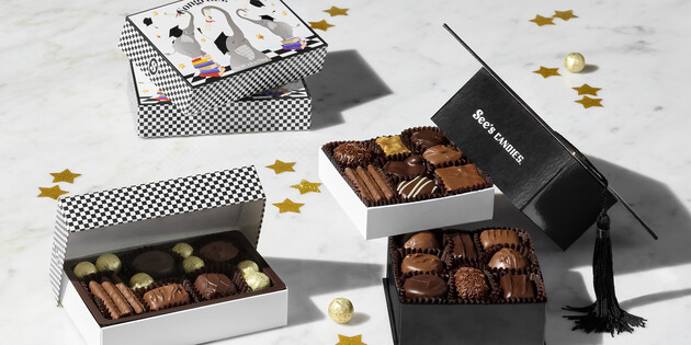 Give K-12 & College Grads a Sweet Send-Off with See’s Graduation Gifts & Party Treats