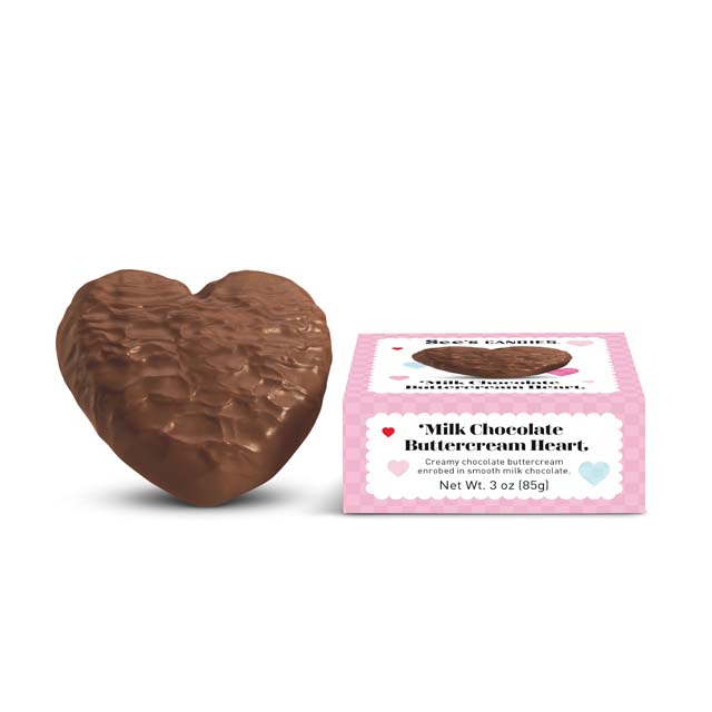 3 oz Milk Chocolate Butter Heart