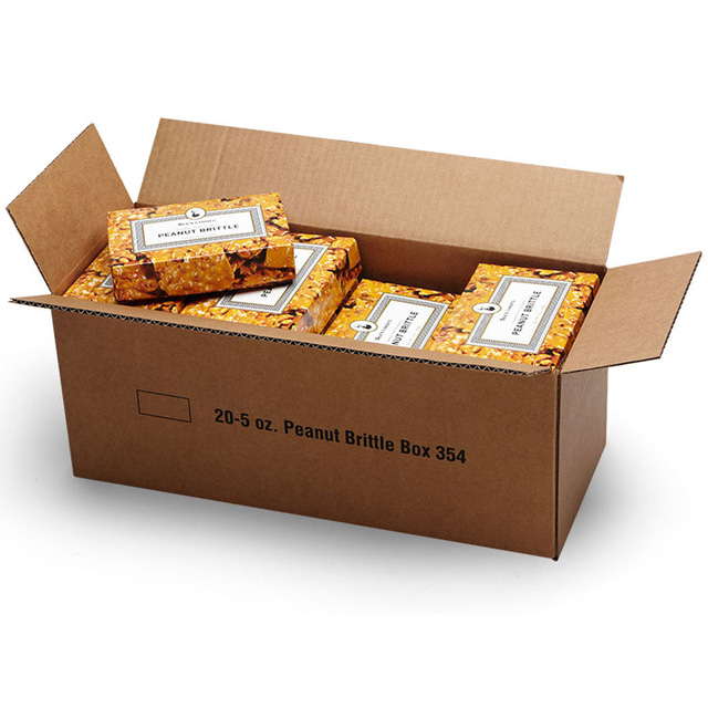 1 Carton (20 Boxes) of 5 oz Peanut Brittle
